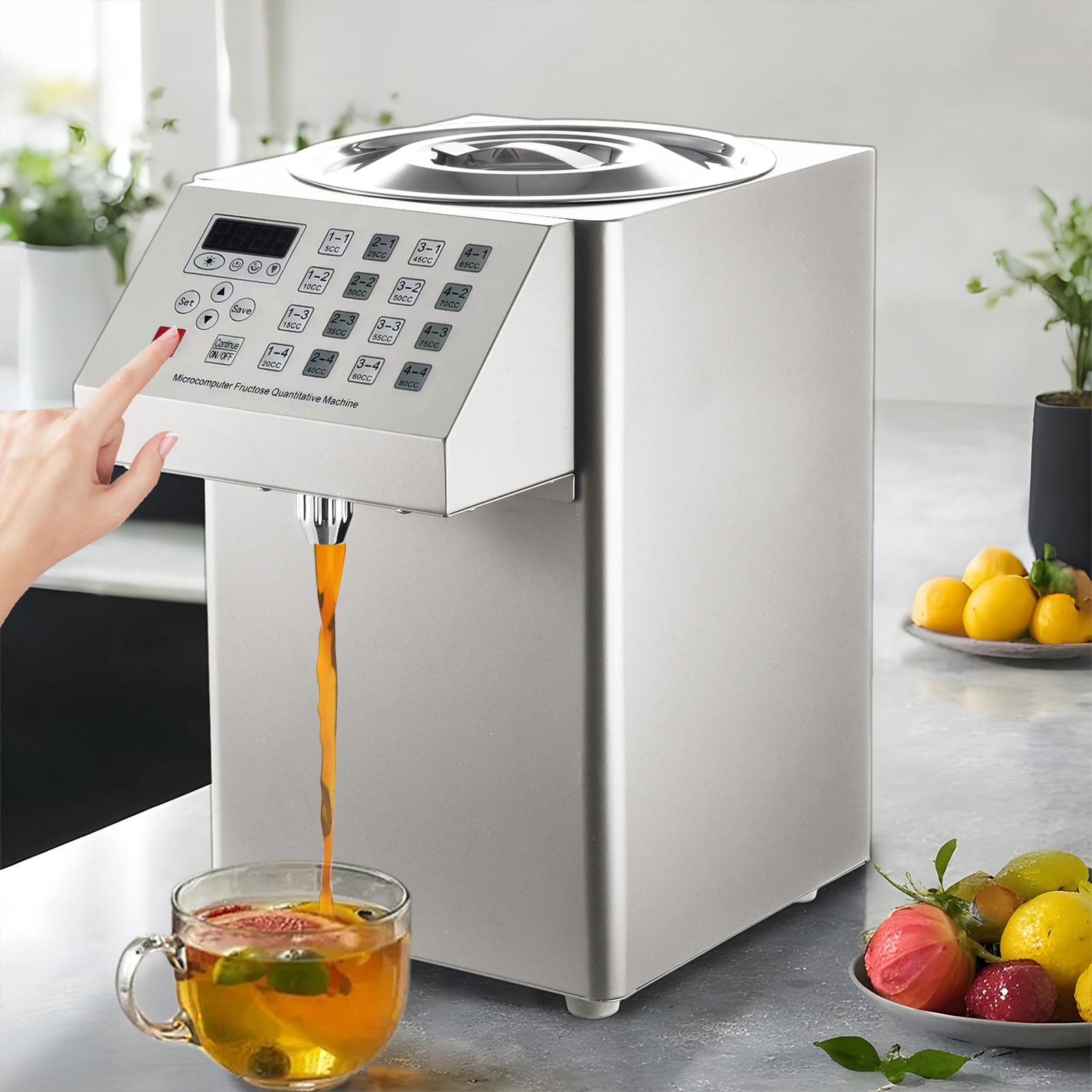 Coffee Tea Uses - Automatic Fructose Dispenser Electric, Quantitative Syrup