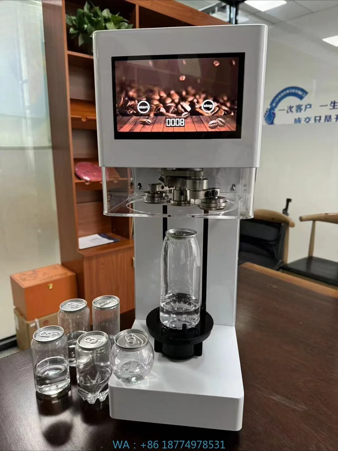 Coffee Tea & Jane - Seamer PET Can Sealing Machine with