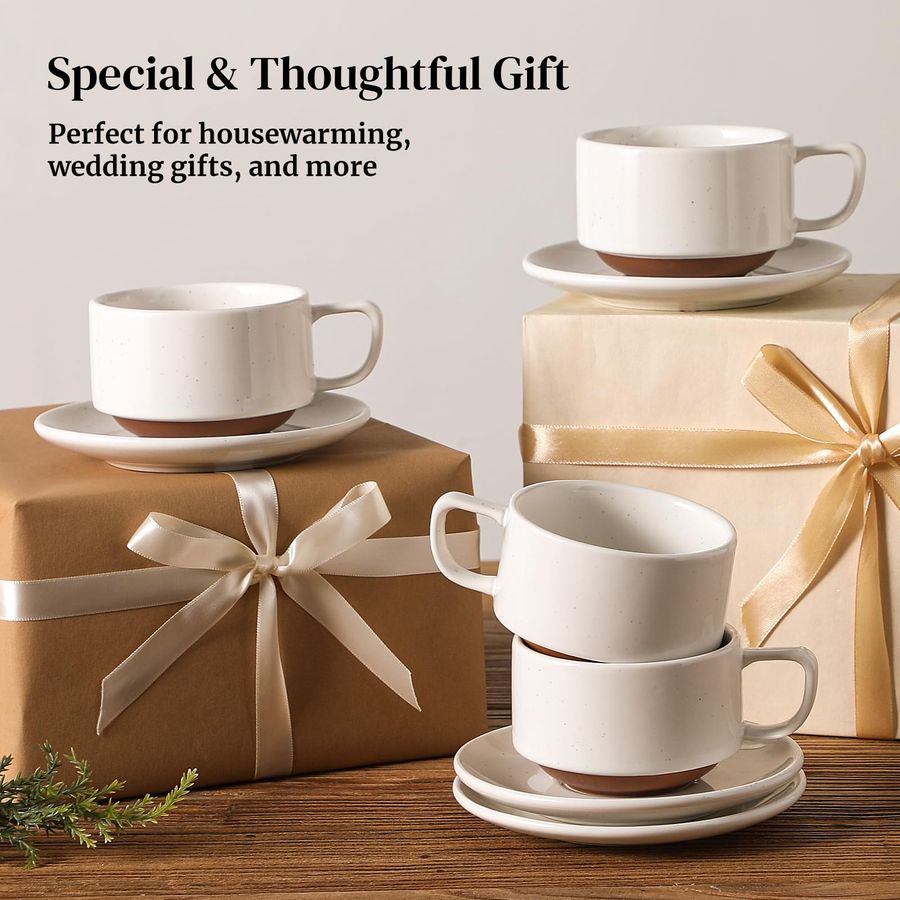 Espresso Cup Saucer - 5oz Coffee Cups and Espresso Cups,