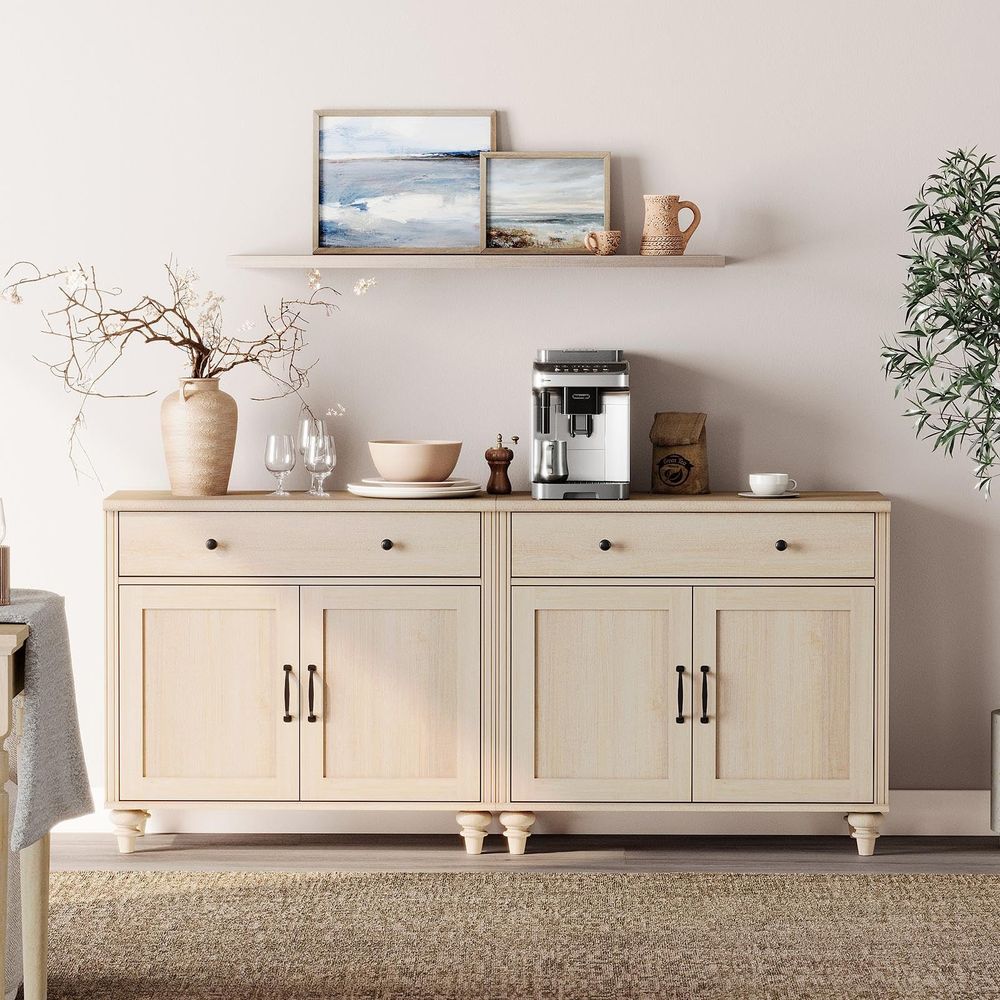 Coffee & Tea Ken'S House - Buffet Cabinet with 4 Doors and