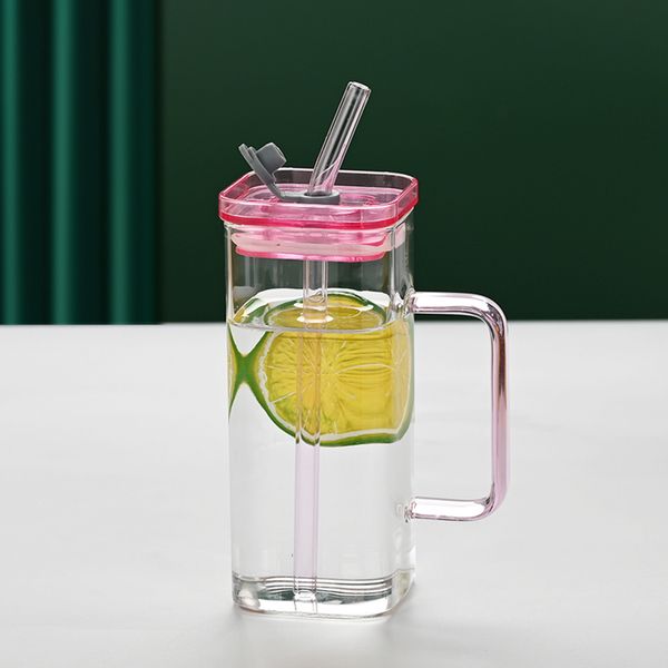 1 Pcs Pink Glass Cup, 6 Col Sq - Coffee Tea & Jane avaliação e preço
