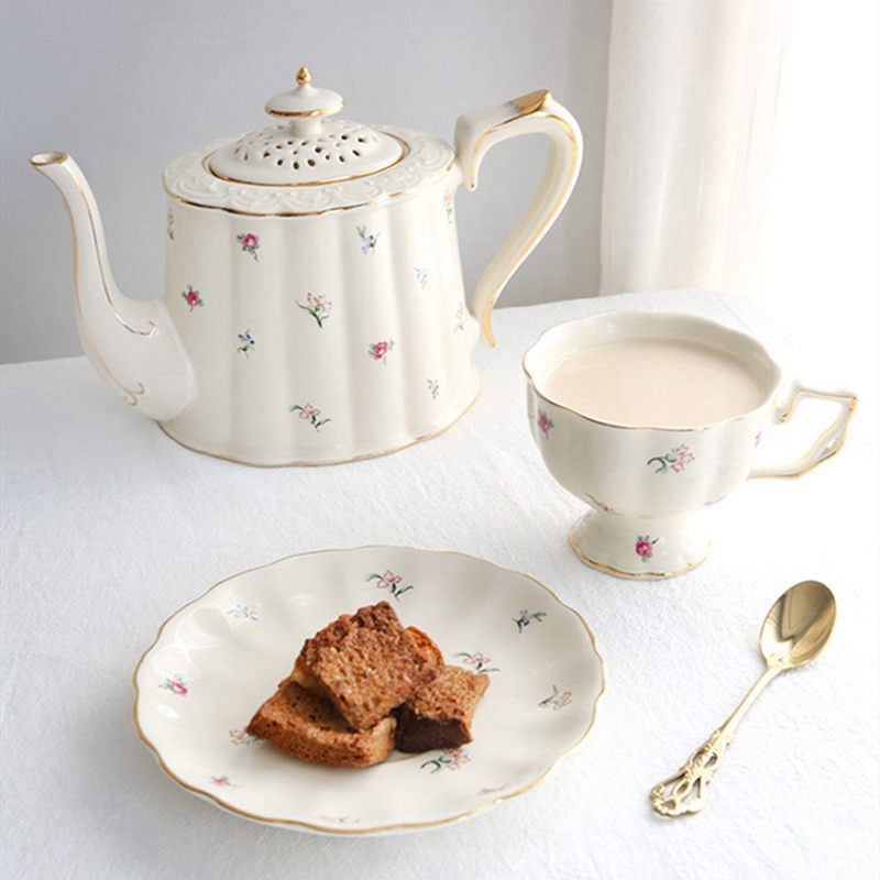 French Retro Teapot Coffee Cup - Coffee Tea English avaliação e preço