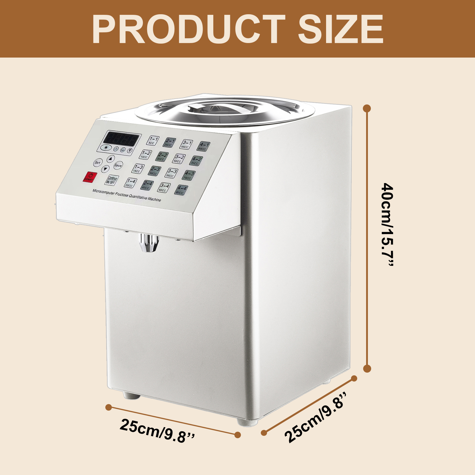 Automatic Fructose Dispenser E - Coffee Tea Uses avaliação e preço