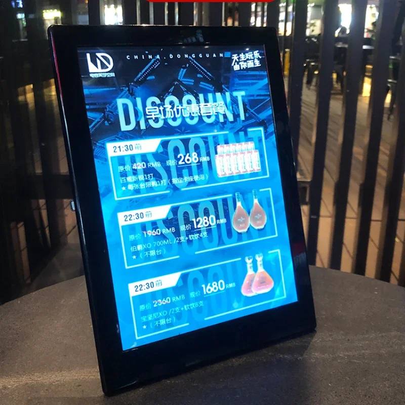 Illuminated LED Wine List Disp - Coffee Tea Menu avaliação e preço