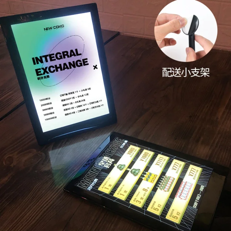 Illuminated LED Wine List Disp - Coffee Tea Menu avaliação e preço