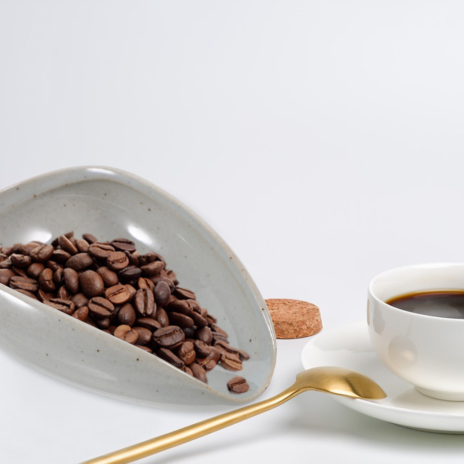 Ceramic Coffee Bean Tray Multi - Coffee Tea Uses avaliação e preço