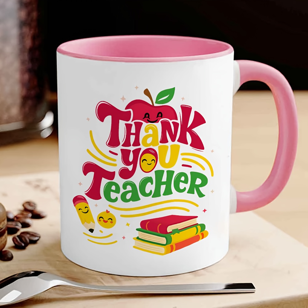 Thank You Teacher Ceramic Blac - Coffee Tea Festival avaliação e preço