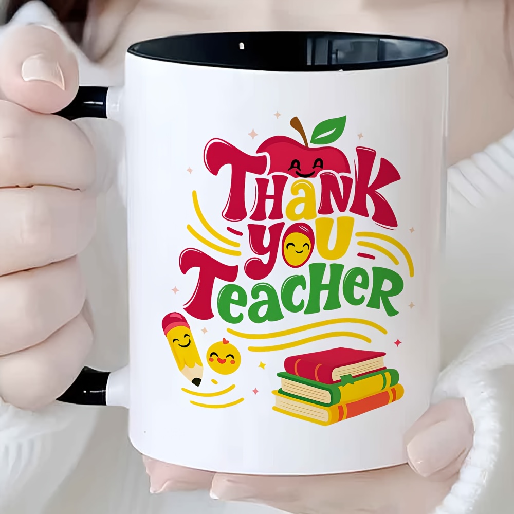 Thank You Teacher Ceramic Blac - Coffee Tea Festival avaliação e preço