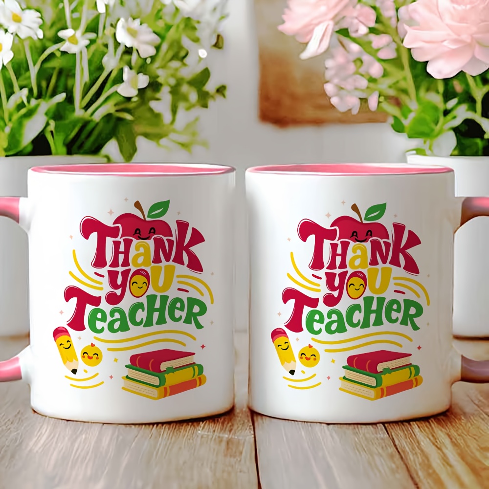 Thank You Teacher Ceramic Blac - Coffee Tea Festival avaliação e preço
