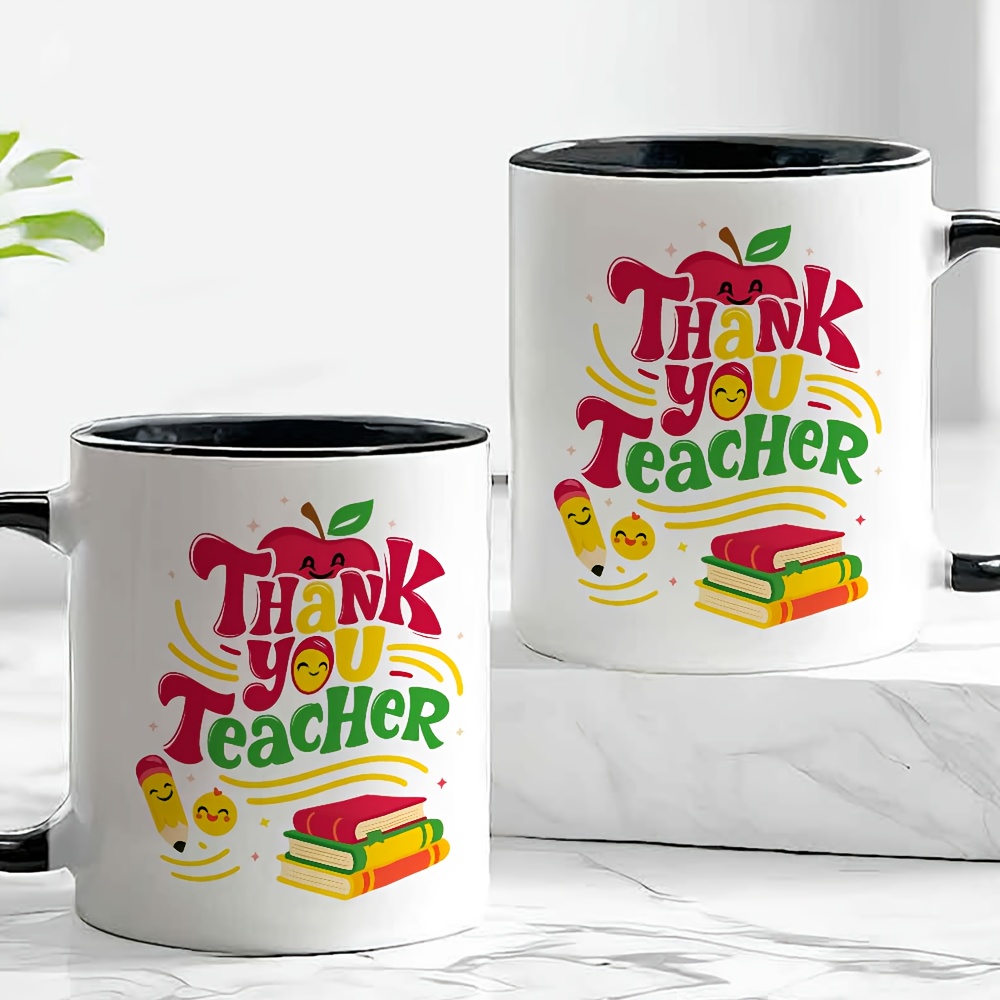 Thank You Teacher Ceramic Blac - Coffee Tea Festival avaliação e preço