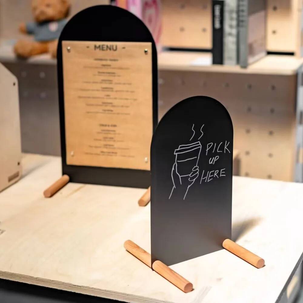 Metal Hand-Painted Menu Stand  - Coffee Tea Menu avaliação e preço