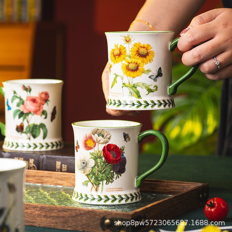 Creative Pastoral Style Cerami - Coffee Tea English avaliação e preço