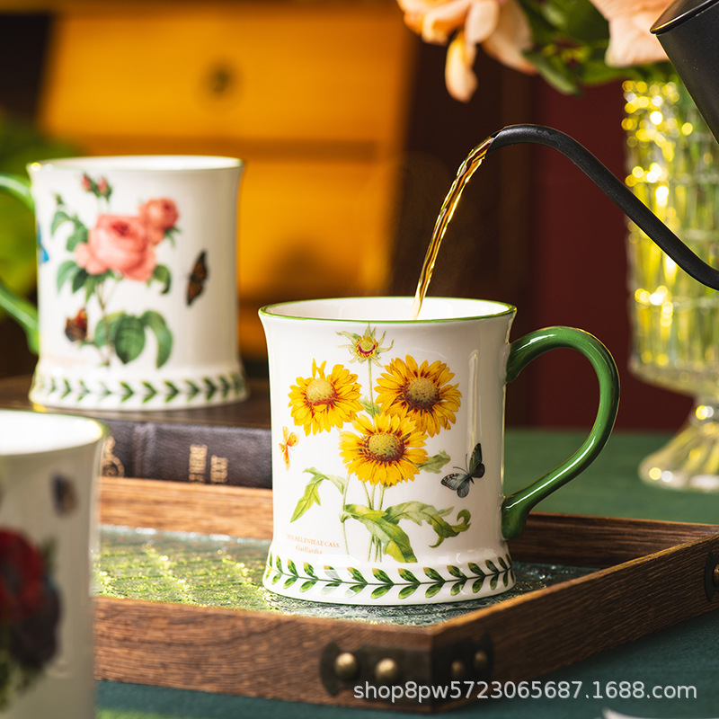 Creative Pastoral Style Cerami - Coffee Tea English avaliação e preço