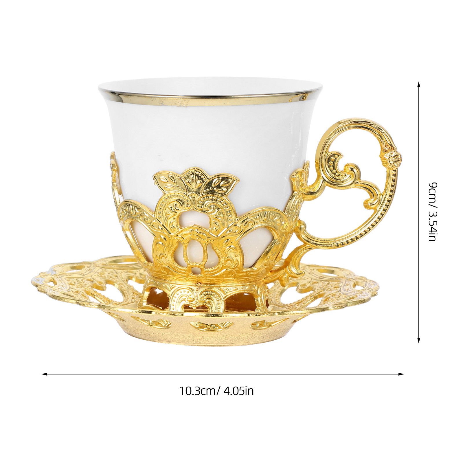 1 Set Coffee Cup Set Turkish V - Espresso Cup Saucer avaliação e preço