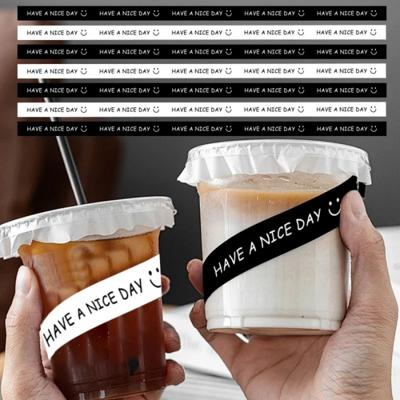 100Pcs HAVE A NICE DAY Smile F - Coffee Tea Mugs avaliação e preço