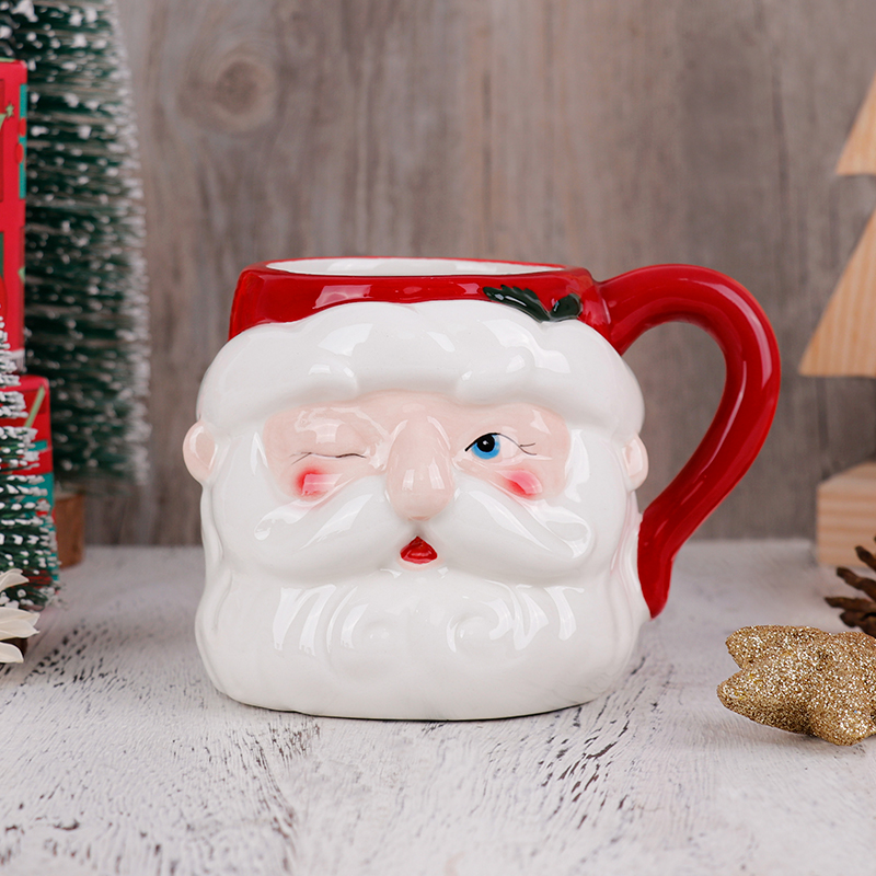Christmas 3D Santa Ceramic Mug - Coffee Tea Festival avaliação e preço