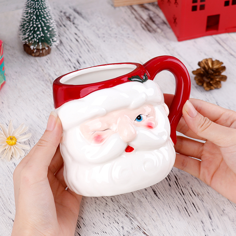 Christmas 3D Santa Ceramic Mug - Coffee Tea Festival avaliação e preço