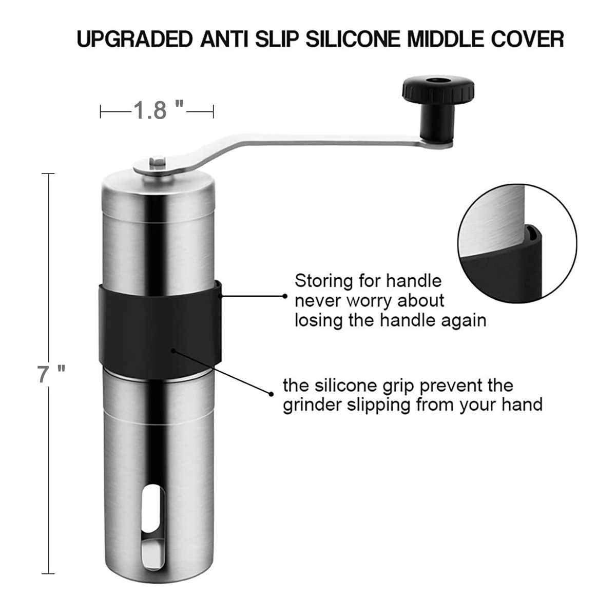 Premium Portable Manual Coffee - Burr Hand Grinder avaliação e preço