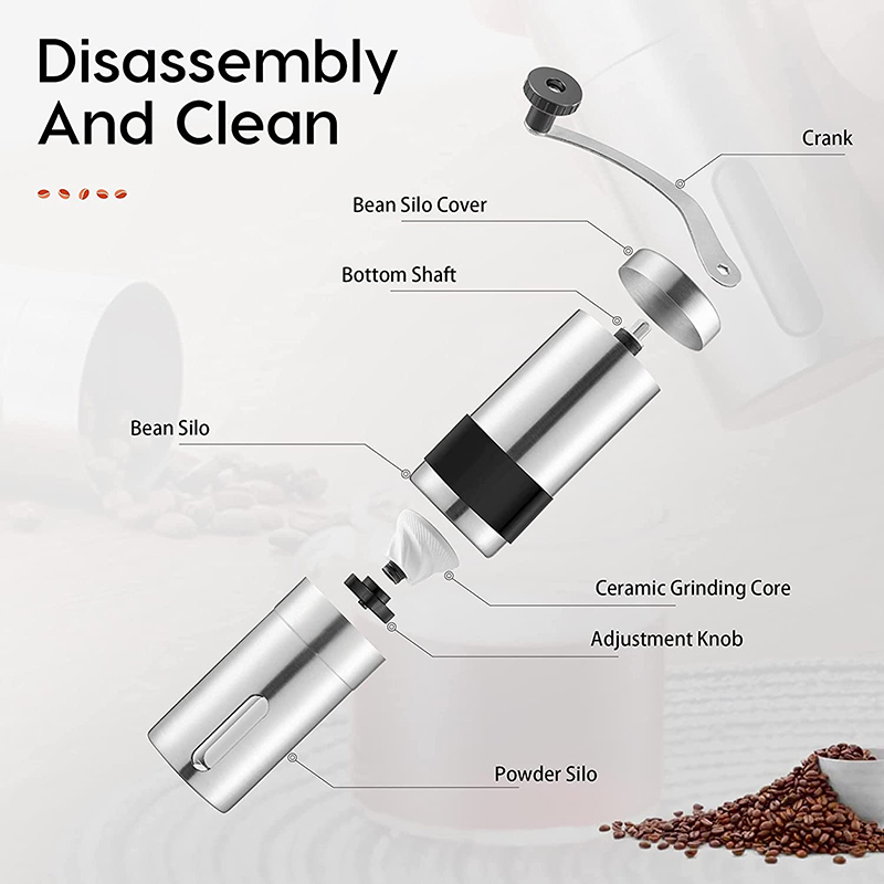 Premium Portable Manual Coffee - Burr Hand Grinder avaliação e preço