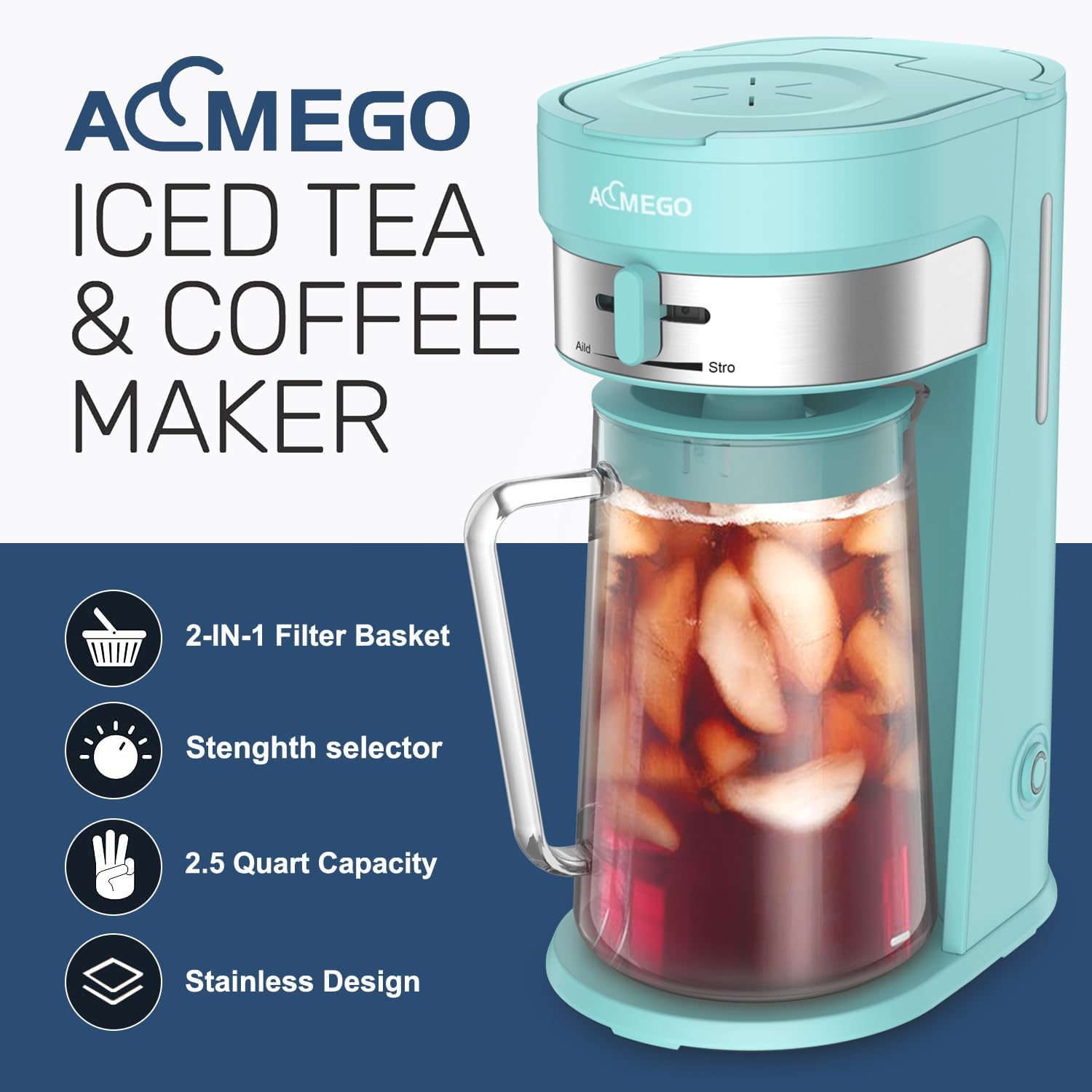 Iced Tea Maker with 2.5-Quart  - Coffee Tea & Jane avaliação e preço