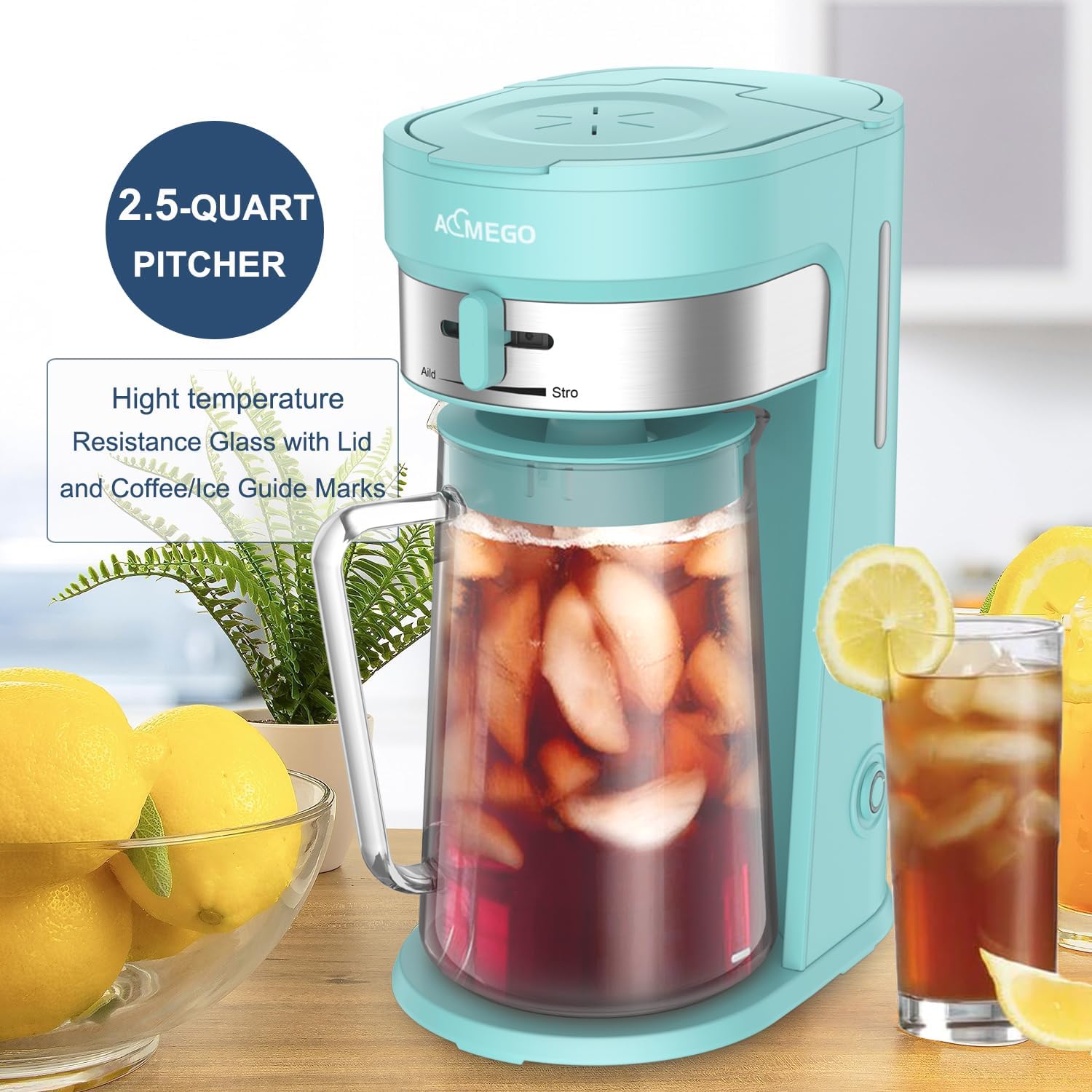 Iced Tea Maker with 2.5-Quart  - Coffee Tea & Jane avaliação e preço