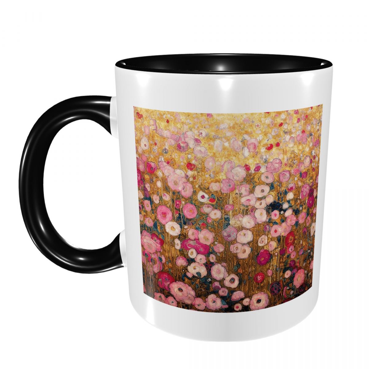 Gustav Klimt Pink Flower Garde - Coffee Tea For Garden avaliação e preço