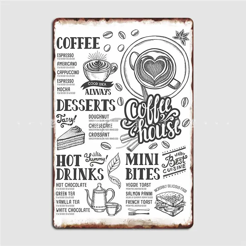 Coffee Tea Cafe Cafe Menu Post - Coffee Tea Menu avaliação e preço