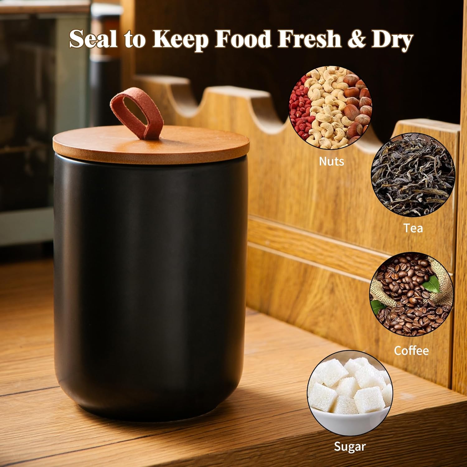 Ceramic Canister Set (30 oz, 4 - Coffee And Tea Glass avaliação e preço
