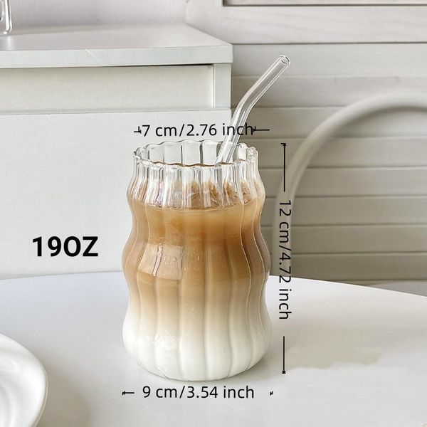 6 Pcs 19oz Glass Coffee Cup Se - Coffee Tea & Jane avaliação e preço