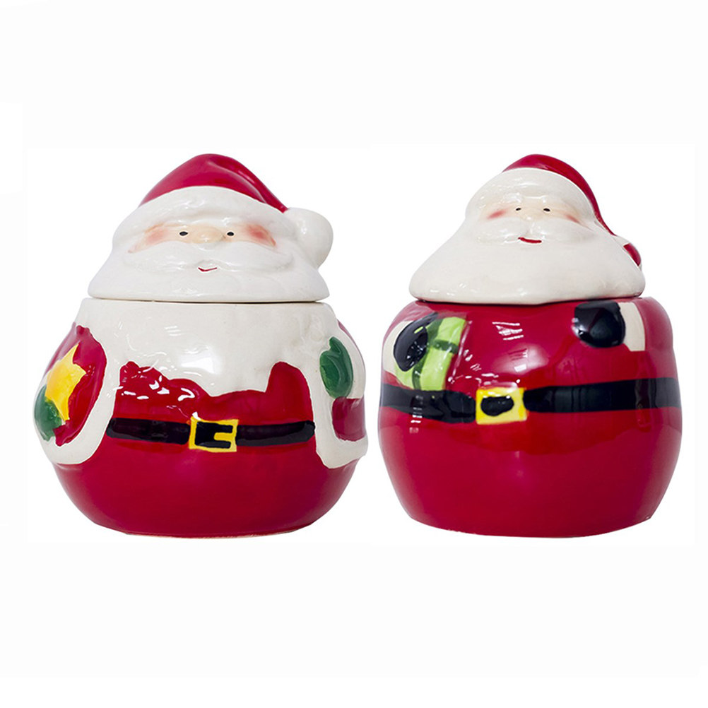 2Pcs Festive Ceramic Santa Spi - Coffee Tea Festival avaliação e preço