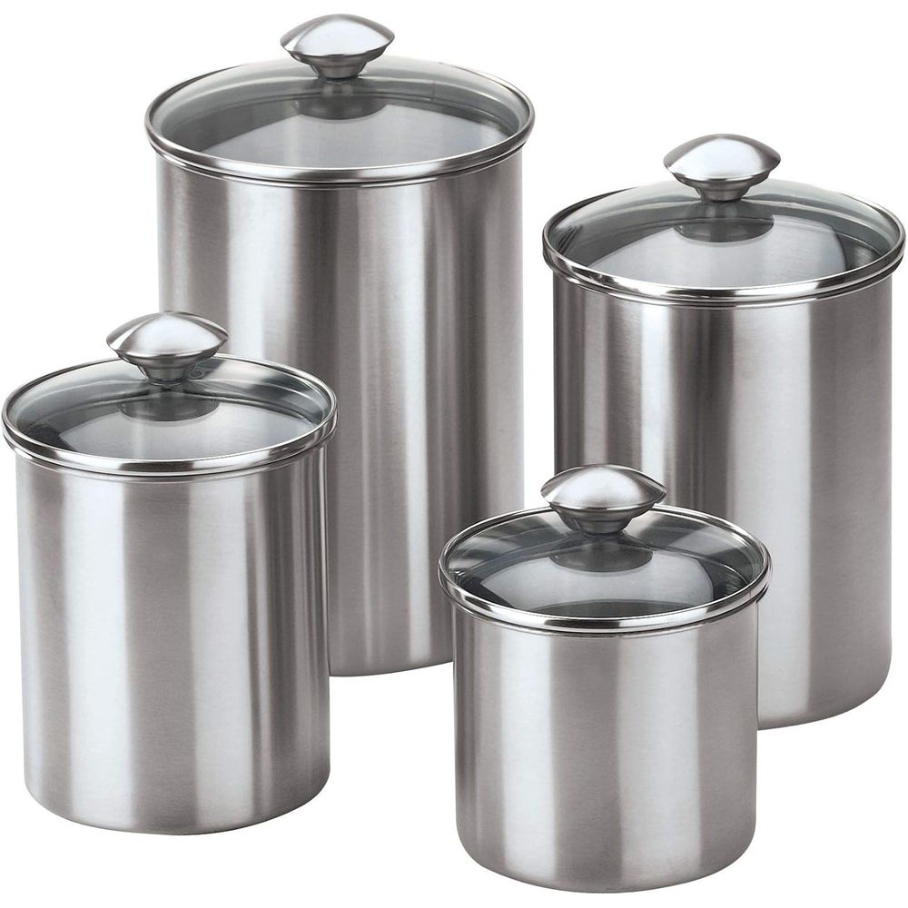 4-Piece Stainless Steel Food S - Coffee And Tea Glass avaliação e preço