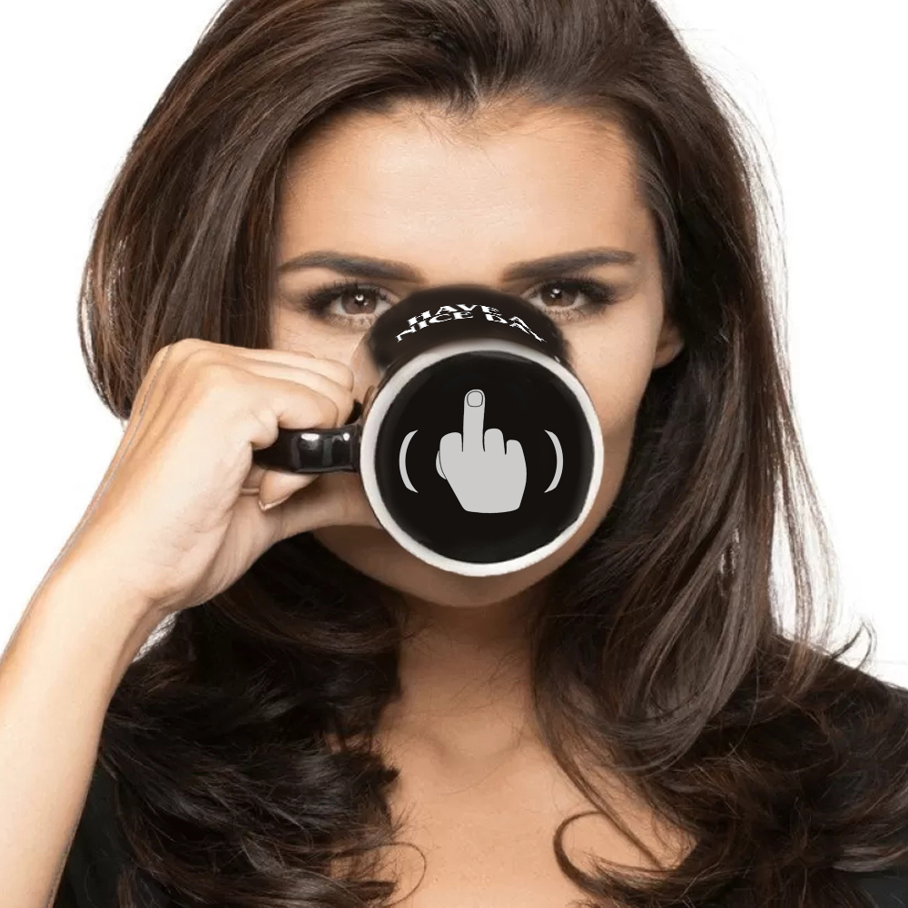 have a nice day 11oz black cer - Coffee Tea And Company avaliação e preço