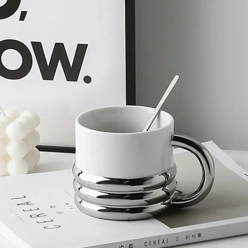 Livetai Stylish Silver Ceramic - Espresso Cup Saucer avaliação e preço