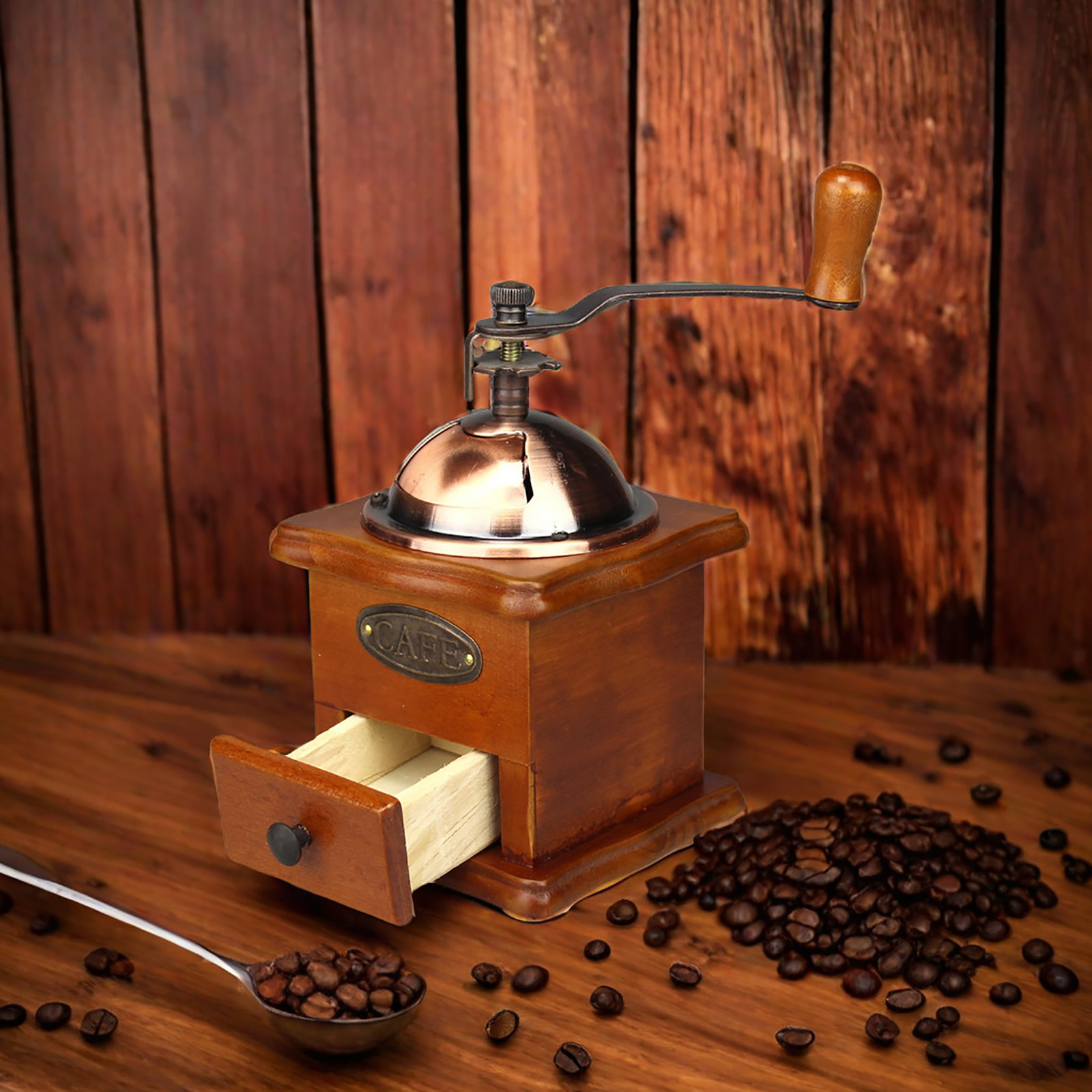 Antique Manual Coffee Grinder  - Burr Hand Grinder avaliação e preço