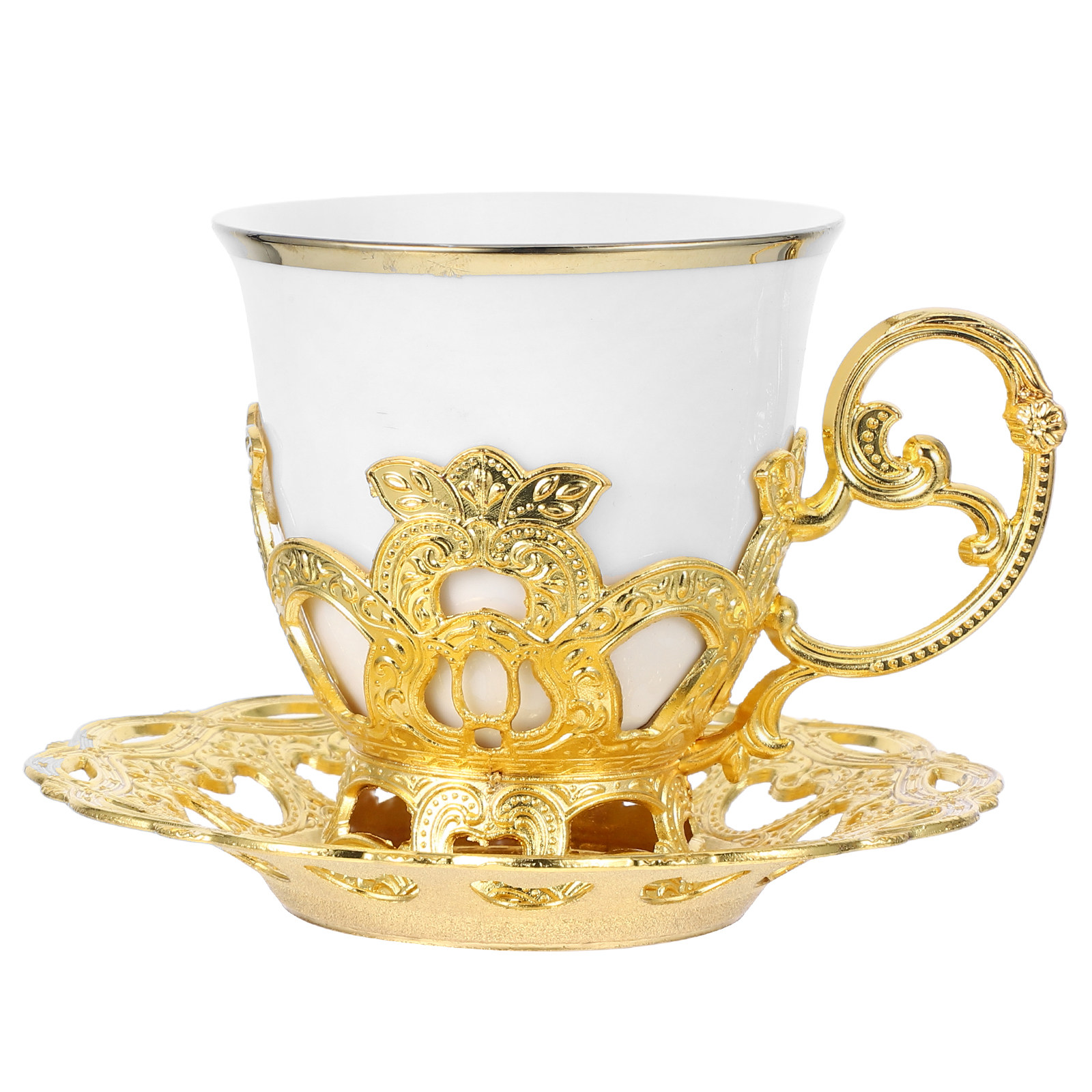 1Set Vintage Coffee Cup Set Em - Espresso Cup Saucer avaliação e preço