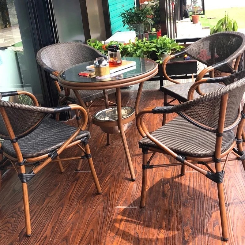 Outdoor garden rattan courtyar - Coffee Tea For Garden avaliação e preço