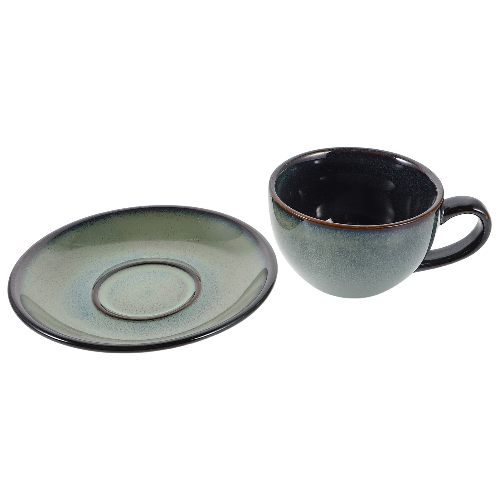 1Set Vintage Ceramic Coffee Cu - Espresso Cup Saucer avaliação e preço