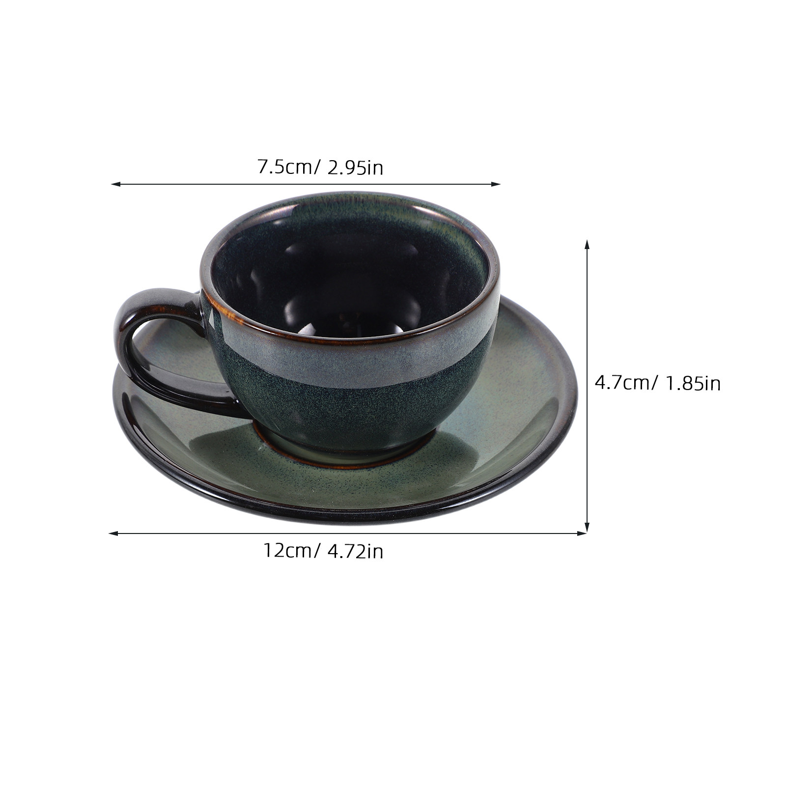 1Set Vintage Ceramic Coffee Cu - Espresso Cup Saucer avaliação e preço