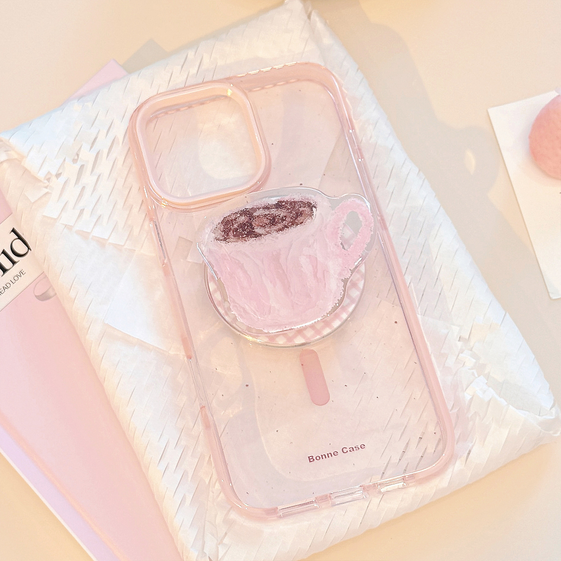 Korean Pink Splash-ink Coffee  - Coffee Tea Mugs avaliação e preço