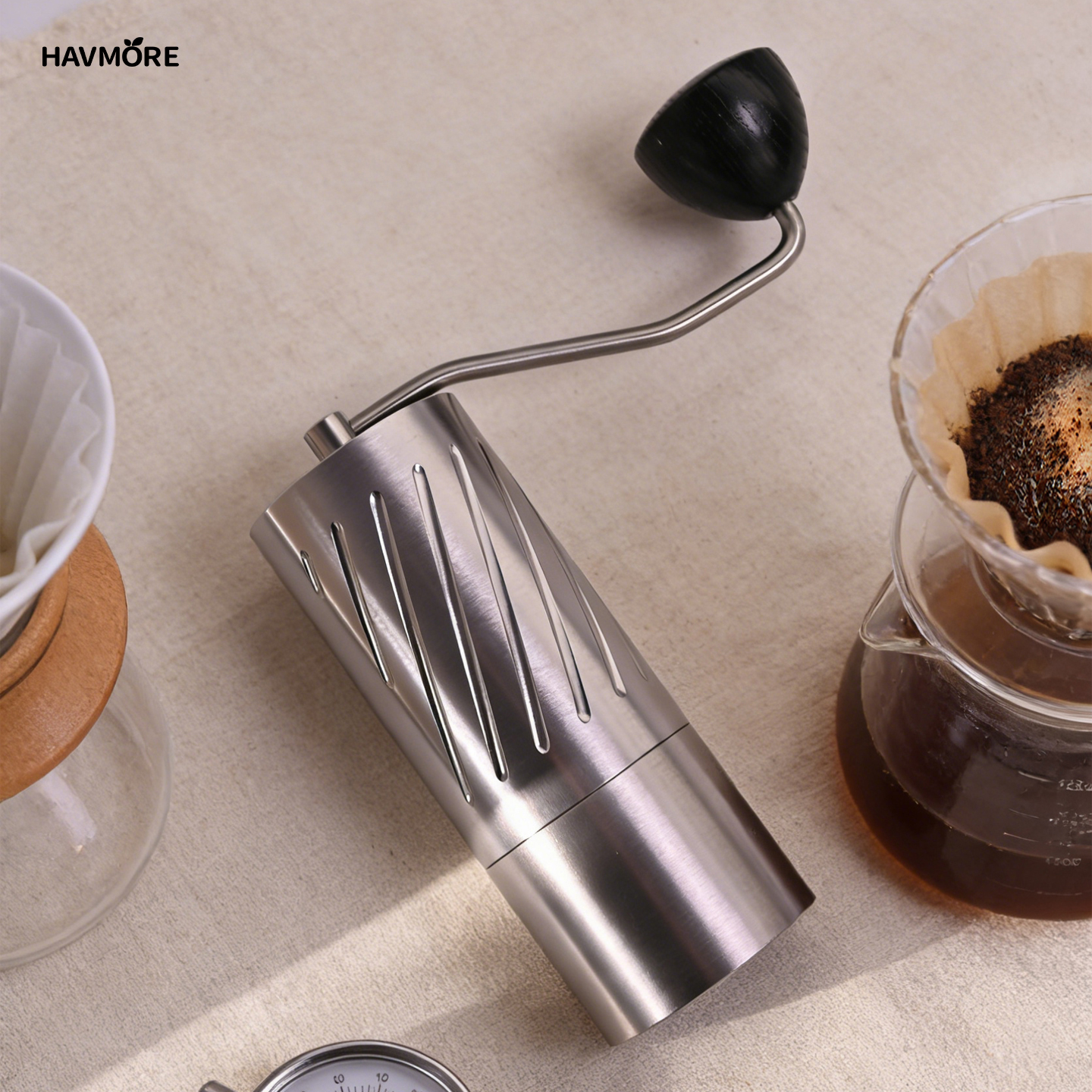 NEW High Quality Portable 420  - Burr Hand Grinder avaliação e preço