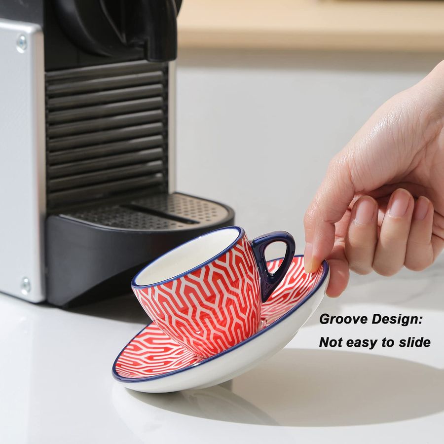 Ceramic 2 oz Espresso Cups, Sm - Espresso Cup Saucer avaliação e preço