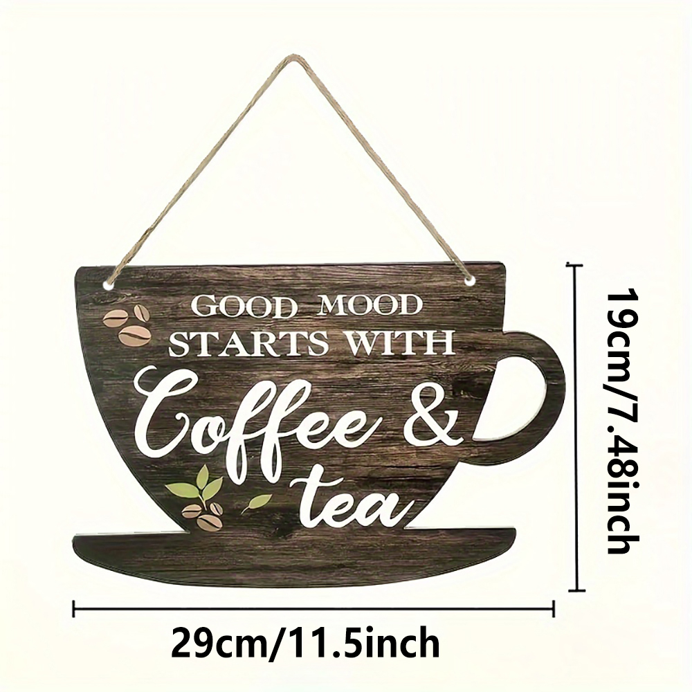 1pc Rustic Coffee & Tea Wooden - Coffee Tea Festival avaliação e preço