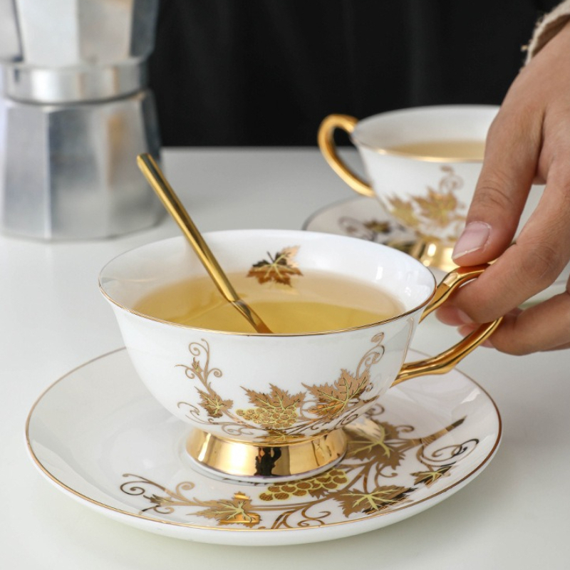 Coffee Cup Small Exquisite Set - Coffee Tea English avaliação e preço