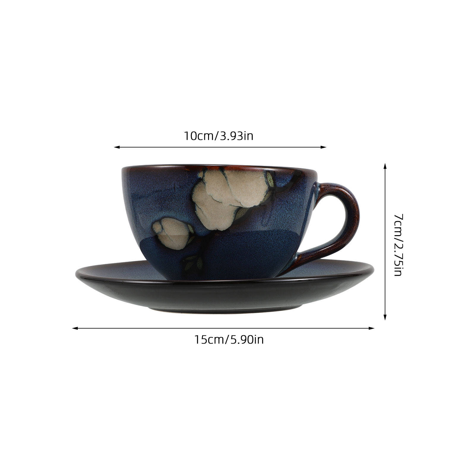 Japanese Style Ceramic Coffee  - Espresso Cup Saucer avaliação e preço