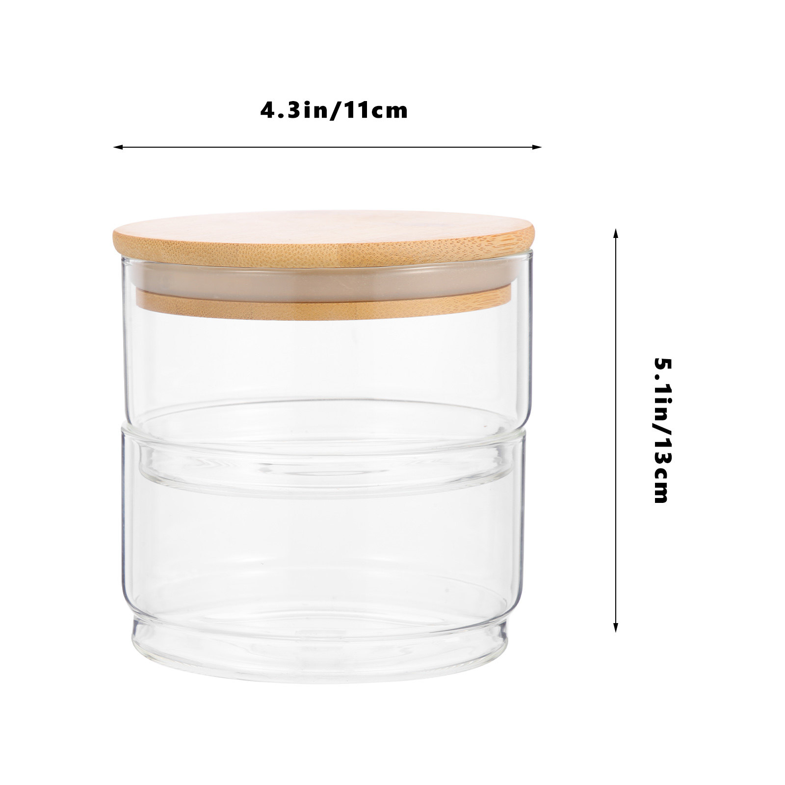 1Set Clear Glass Sealing Jars  - Coffee And Tea Glass avaliação e preço