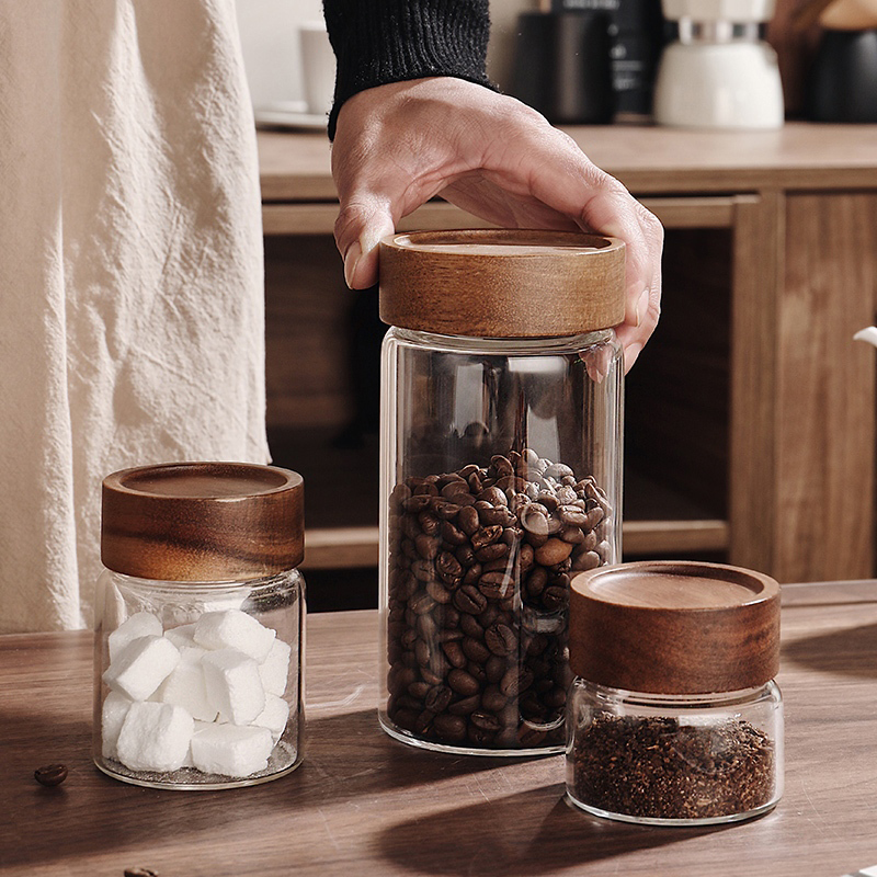 Glass Sealed Storage Jar With  - Coffee And Tea Glass avaliação e preço