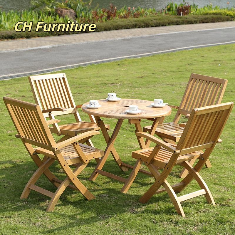 Outdoor Folding Tables And Cha - Coffee Tea For Garden avaliação e preço