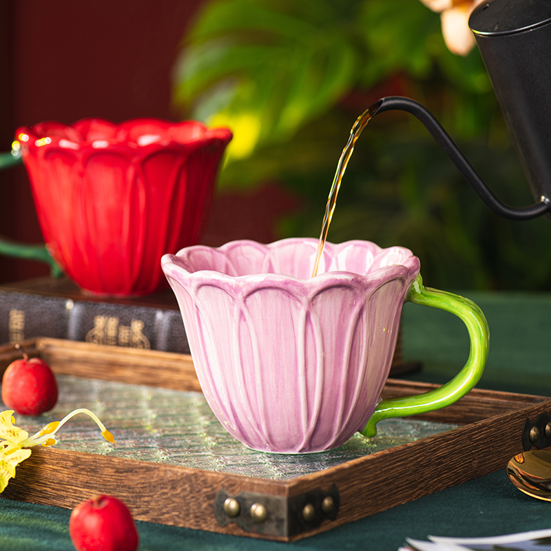 Creative Ceramic Coffee Cup De - Coffee Tea English avaliação e preço
