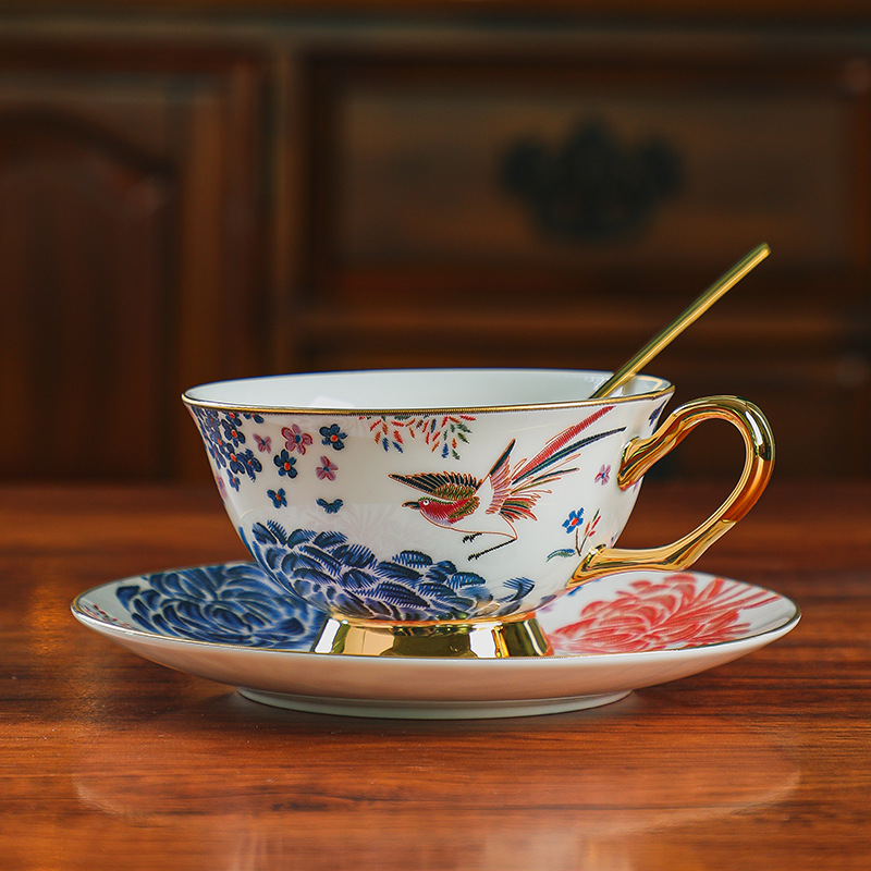 European retro bone China coff - Coffee Tea English avaliação e preço