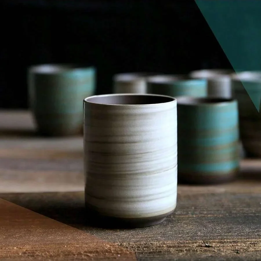 Hand-Painted Crackle Glaze Sto - Coffee Tea Uses avaliação e preço
